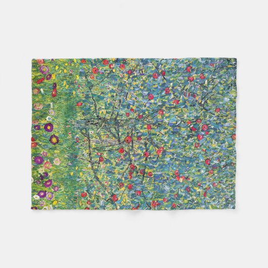 Gustav Klimt - Apfelbaum Fleecedecke (Vorderseite (Horizontal))
