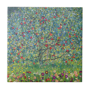 Gustav Klimt - Apfelbaum Fliese