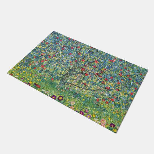 Gustav Klimt - Apfelbaum Fußmatte (Schrägansicht)