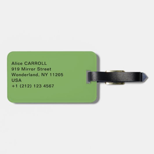 Gustav Klimt - Apfelbaum Gepäckanhänger (Rückseite horizontal)