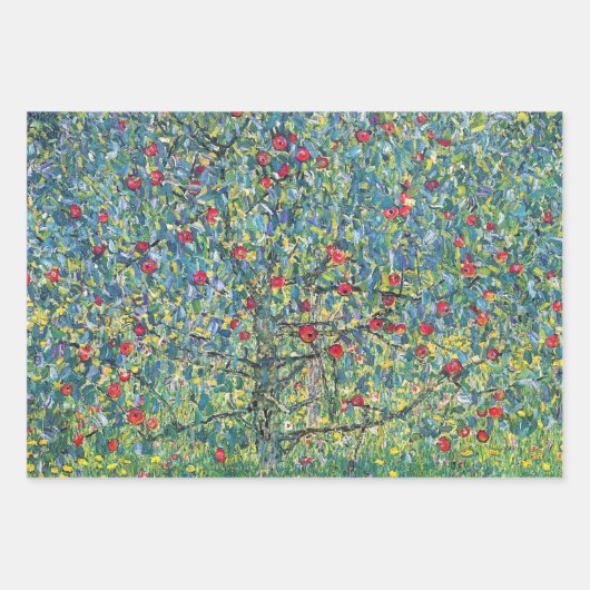 Gustav Klimt - Apfelbaum Geschenkpapier Set (Vorderseite 2)