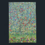 Gustav Klimt - Apfelbaum Geschirrtuch<br><div class="desc">Apfelbaum I - Gustav Klimt, Öl auf Leinwand, 1907</div>