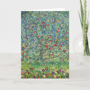 Gustav Klimt - Apfelbaum Karte