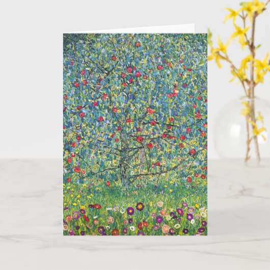 Gustav Klimt - Apfelbaum Karte (Gelbe Blume)