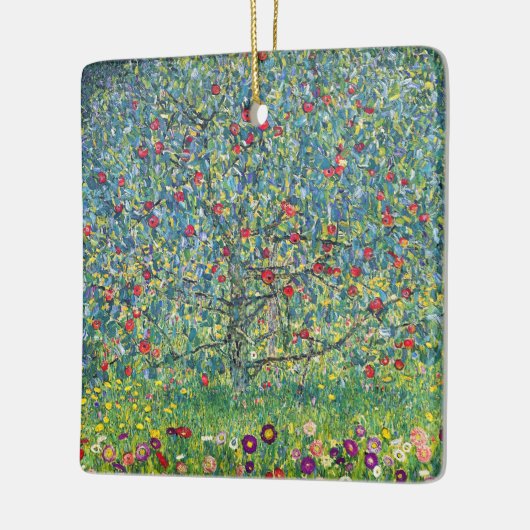 Gustav Klimt - Apfelbaum Keramikornament (Links)