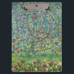 Gustav Klimt - Apfelbaum Klemmbrett<br><div class="desc">Apfelbaum I - Gustav Klimt,  Öl auf Leinwand,  1907</div>