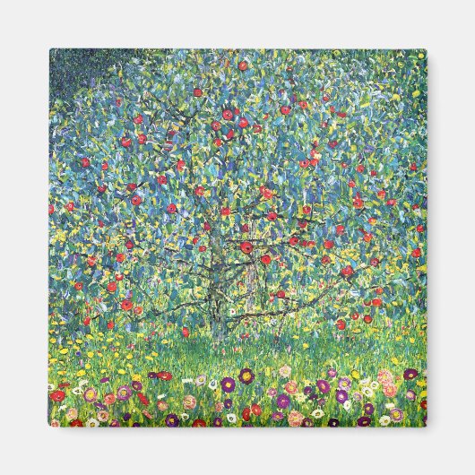 Gustav Klimt: Apfelbaum Magnet (Vorne)