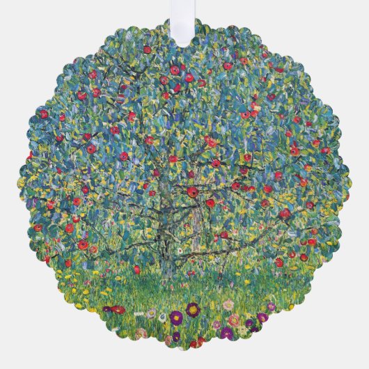 Gustav Klimt - Apfelbaum Ornament Karte (Vorderseite)