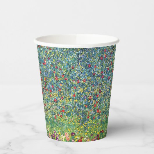 Gustav Klimt - Apfelbaum Pappbecher (Links)