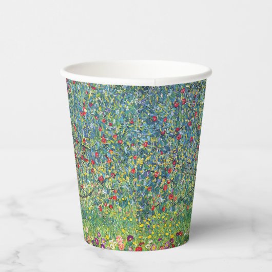 Gustav Klimt - Apfelbaum Pappbecher (Rechts)