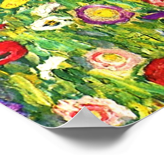 Gustav Klimt: Apfelbaum Poster (Ecke)