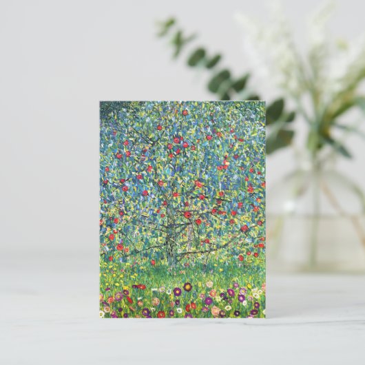 Gustav Klimt: Apfelbaum Postkarte (Stehend Vorderseite)