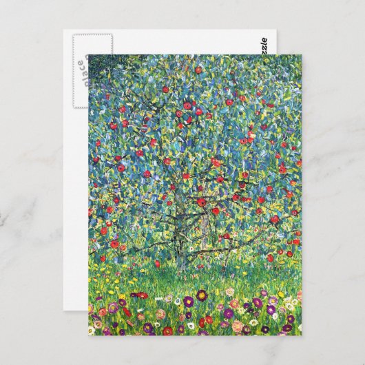 Gustav Klimt: Apfelbaum Postkarte (Vorne/Hinten)