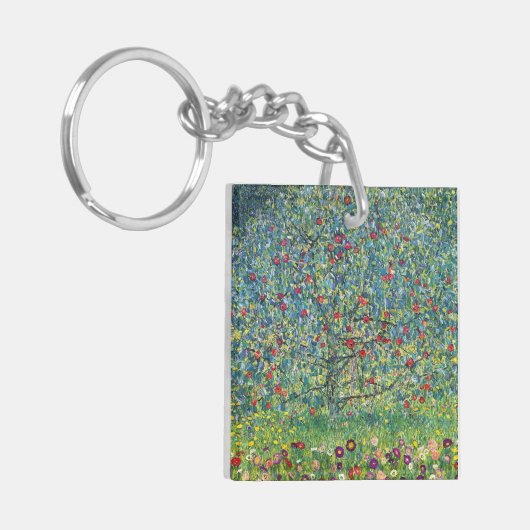 Gustav Klimt - Apfelbaum Schlüsselanhänger (Vorderseite links)
