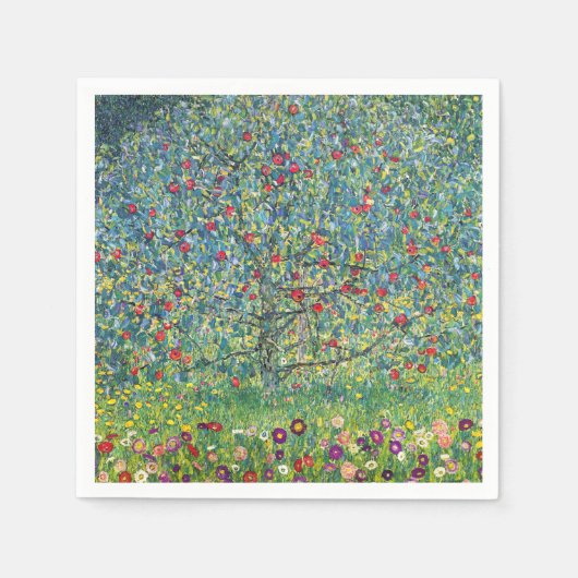 Gustav Klimt - Apfelbaum Serviette (Vorderseite)