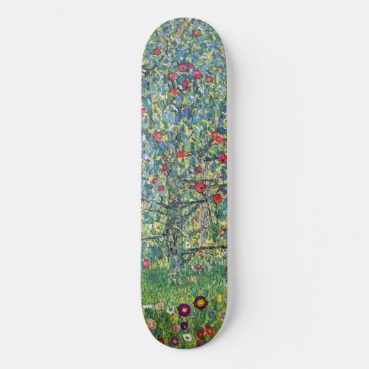 Gustav Klimt - Apfelbaum Skateboard (Vorderseite)