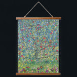 Gustav Klimt - Apfelbaum Wandteppich Mit Holzrahmen<br><div class="desc">Apfelbaum I - Gustav Klimt,  Öl auf Leinwand,  1907</div>
