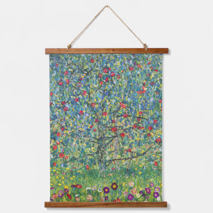 Gustav Klimt - Apfelbaum Wandteppich Mit Holzrahmen