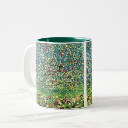Gustav Klimt: Apfelbaum Zweifarbige Tasse (Vorderseite Links)