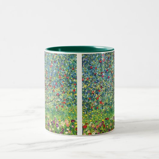 Gustav Klimt: Apfelbaum Zweifarbige Tasse (Mittel)