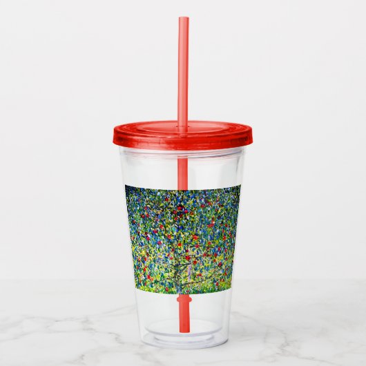 Gustav Klimt Apple Tree Acryltrinkbecher (Vorderseite)