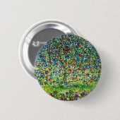 Gustav Klimt Apple Tree Button (Vorne & Hinten)