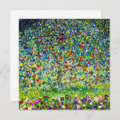 Gustav Klimt Apple Tree Einladung (Vorne/Hinten)