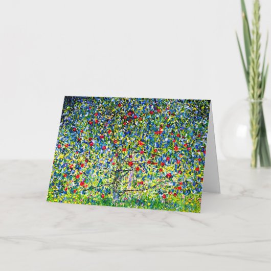 Gustav Klimt Apple Tree Einladung (Vorderseite)
