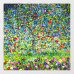 Gustav Klimt Apple Tree Fensteraufkleber<br><div class="desc">Fensterklammer mit Gustav Klimts Gemälde Apple Tree,  I (1912). Ein bunter Apfelbaum steht in einem grünen Feld mit lila,  rosa,  gelben und weißen Blume. Ein perfektes Geschenk für Fans des Jugendstils und österreichischer Kunst.</div>