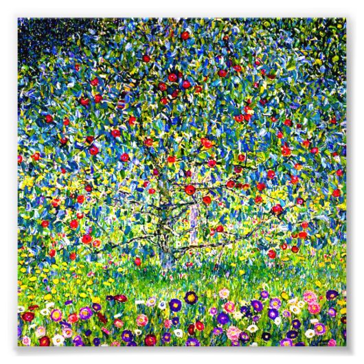 Gustav Klimt Apple Tree Fotodruck (Vorne)