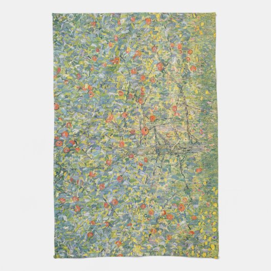 Gustav Klimt Apple Tree Geschirrtuch (Vertikal)