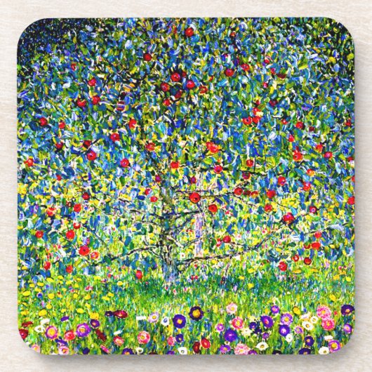 Gustav Klimt Apple Tree Getränkeuntersetzer (Vorderseite)