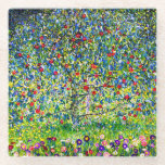 Gustav Klimt Apple Tree Glasuntersetzer<br><div class="desc">Untersetzer aus Glas mit Gustav Klimts Gemälde Apple Tree,  I (1912). Ein bunter Apfelbaum steht in einem grünen Feld mit lila,  rosa,  gelben und weißen Blume. Ein perfektes Geschenk für Fans des Jugendstils und österreichischer Kunst.</div>