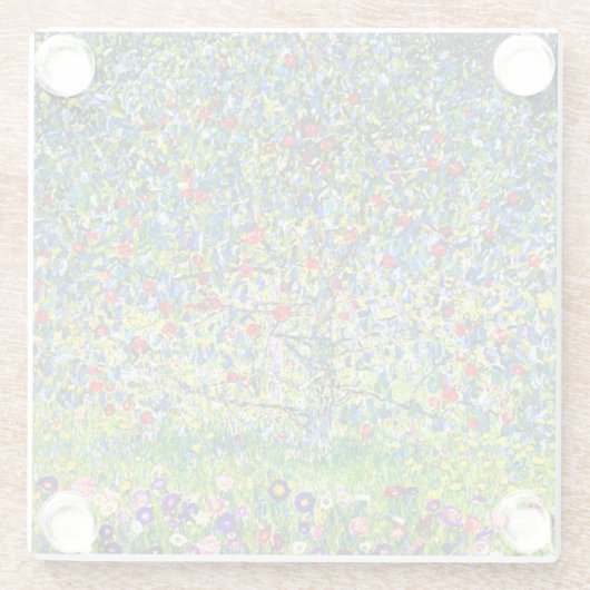 Gustav Klimt Apple Tree Glasuntersetzer (Rückseite)