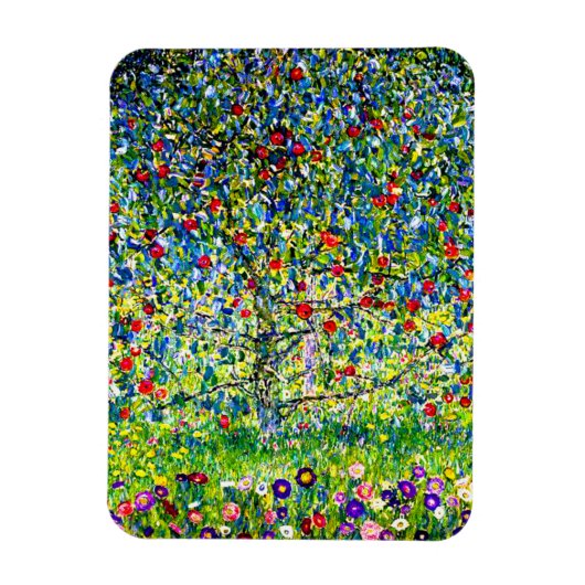 Gustav Klimt Apple Tree Magnet (Vertikal)