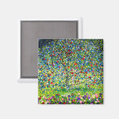 Gustav Klimt Apple Tree Magnet (Vorderseite/Rückseite)