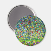 Gustav Klimt Apple Tree Magnet (Vorderseite/Rückseite)