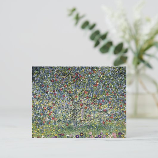 Gustav Klimt Apple Tree Postcard Postkarte (Stehend Vorderseite)