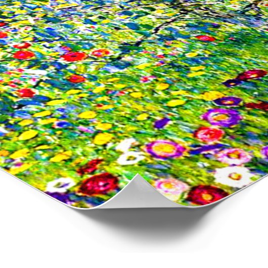 Gustav Klimt Apple Tree Poster (Ecke)