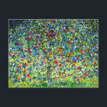 Gustav Klimt Apple Tree Postkarte<br><div class="desc">Postkarte mit Gustav Klimts Gemälde Apple Tree,  I (1912). Ein bunter Apfelbaum steht in einem grünen Feld mit lila,  rosa,  gelben und weißen Blume. Ein perfektes Geschenk für Fans des Jugendstils und österreichischer Kunst.</div>