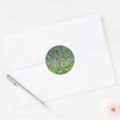 Gustav Klimt Apple Tree Runder Aufkleber (Umschlag)