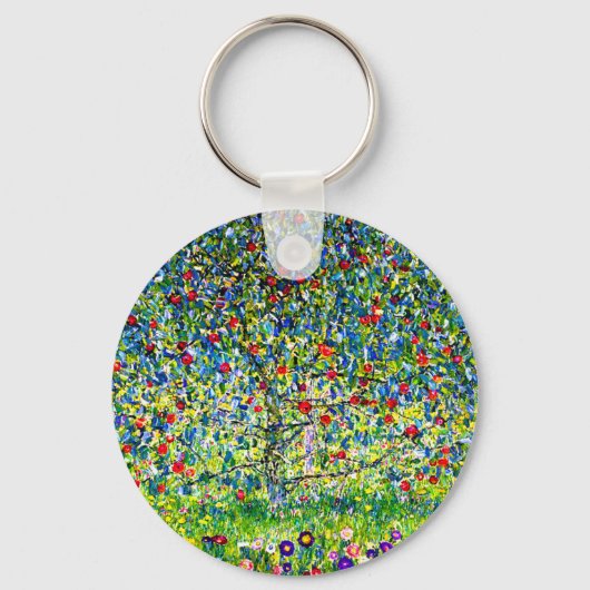 Gustav Klimt Apple Tree Schlüsselanhänger (Vorderseite)