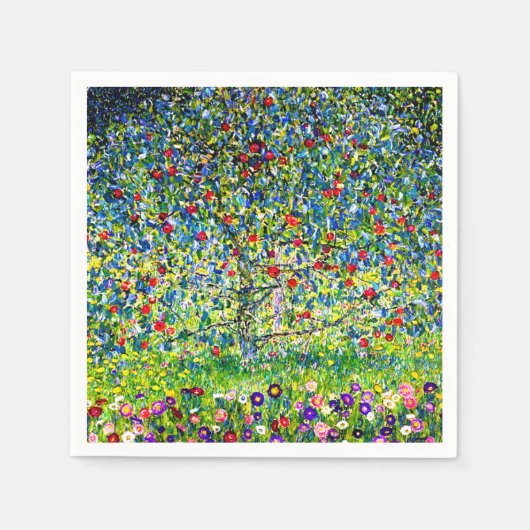 Gustav Klimt Apple Tree Serviette (Vorderseite)