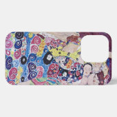 Gustav Klimt Art The Jungfrauen iPhone Case iPhone Hülle (Rückseite (Horizontal))