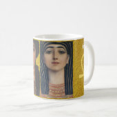 Gustav Klimt-Athena & Isis | Retrogöttin Kaffeetasse (VorderseiteRechts)