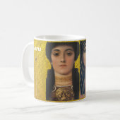 Gustav Klimt-Athena & Isis | Retrogöttin Kaffeetasse (Vorderseite Links)