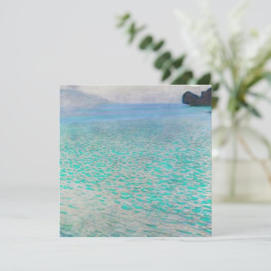 Gustav Klimt - Attersee Einladung (Stehend Vorderseite)