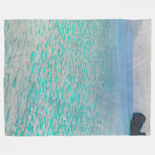 Gustav Klimt - Attersee Fleecedecke (Vorderseite (Horizontal))