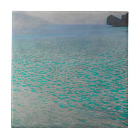 Gustav Klimt Attersee Fliese (Vorderseite)