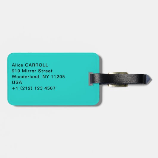 Gustav Klimt - Attersee Gepäckanhänger (Rückseite horizontal)